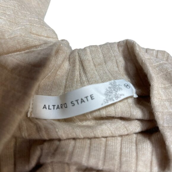 Women's Alter'D State Cropped Flare Sleeve Turtle Neck Sweater Size Med - Picture 4 of 9